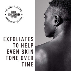 Bevel Exfoliating Body Wash Dark Cassis texture closeup reveals gentle exfoliation