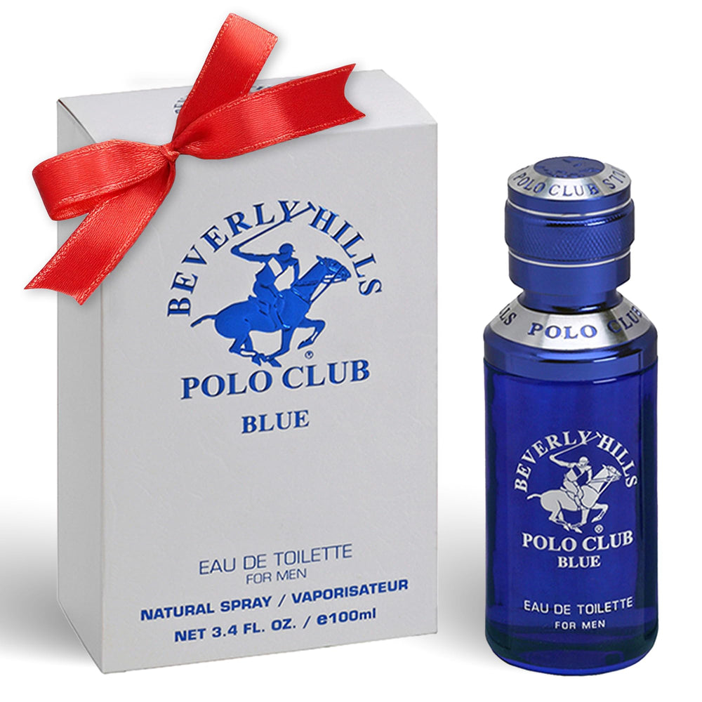 Beverly Hills Polo Club BLUE bottle front showing sleek, premium design for daily confidence.