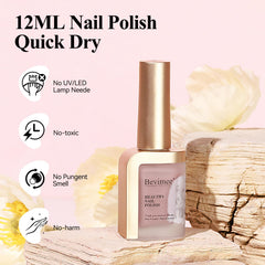 Bevimee nude polish on hand shows smooth, simple application.