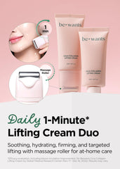 BE+WANTS rapid lift neck serum roll-on for smoother skin.