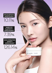 BE+WANTS under eye patches closeup shows serum-like feel for tired-eye relief.