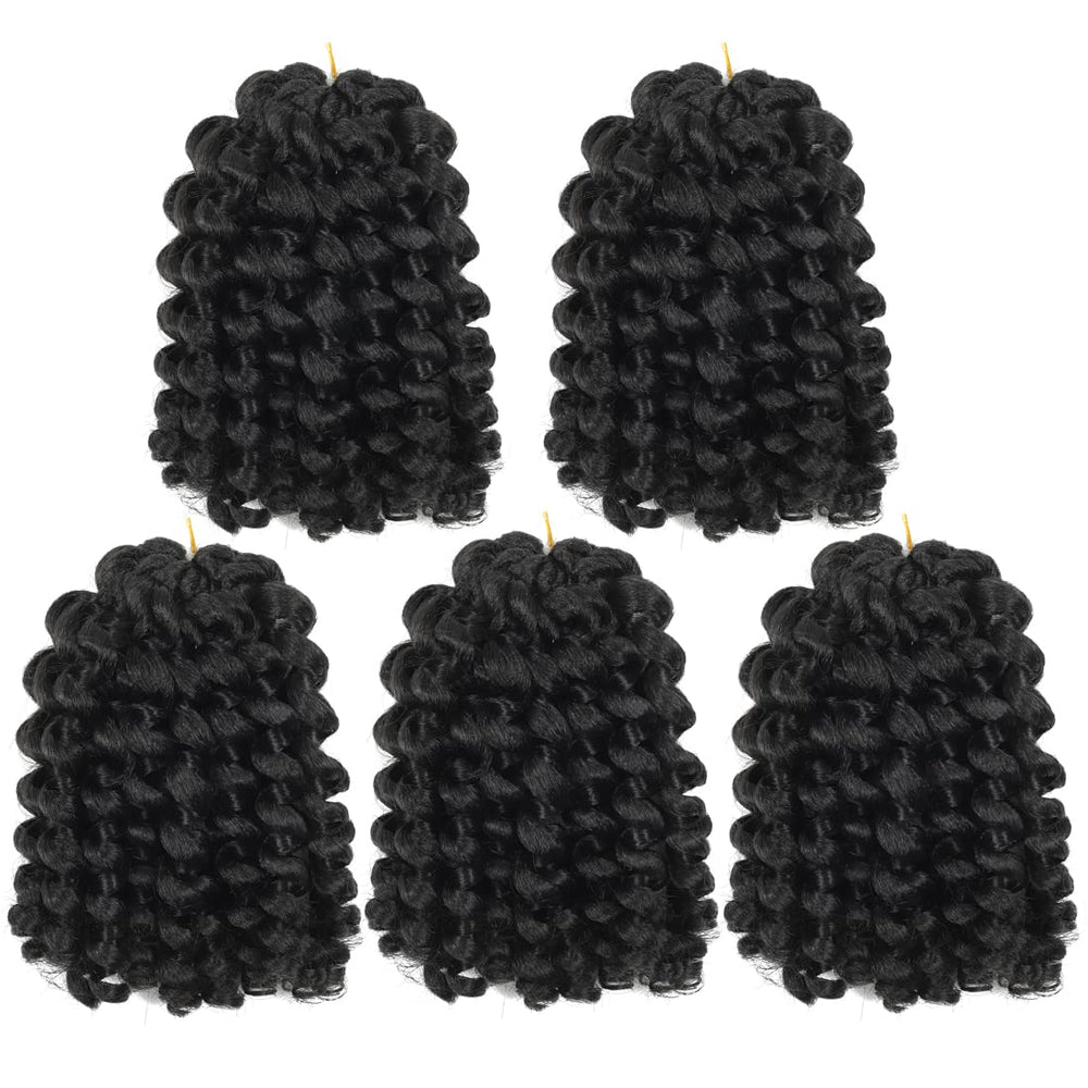 BEXIUKAKA crochet braids 8-inch packaging shows 20 strands per pack for full-head styling