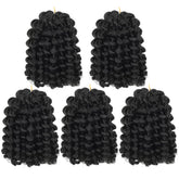 BEXIUKAKA crochet braids 8-inch packaging shows 20 strands per pack for full-head styling