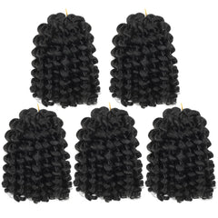 BEXIUKAKA crochet braids 8-inch packaging shows 20 strands per pack for full-head styling