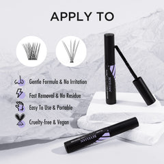 BEYELIAN applying-on-lashes demonstrates simple wait-and-brush removal steps.