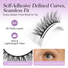 BEYELIAN lash band close-up blending with natural lash line for definition