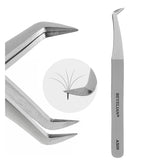 Beyelian volume lash tweezers curved-tip high-precision for accurate lash pinching.