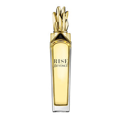 Beyoncé Rise bottle front showcases premium glass and gold accents for everyday luxury