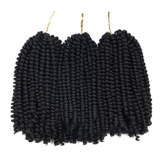 Beyond Beauty Spring Twist 8inch pack closeup shows premium kanekalon texture for smooth styling