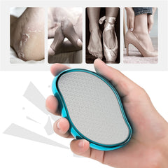 BEZOX Glass Foot File handheld-size enables portable pedicure touch-ups on the go.