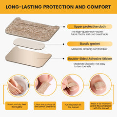 BEZOX ingrown toenail stickers pack flat demonstrates compact design for discreet wear