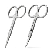 BEZOX premium nail scissors curved blade for precise trimming and brow shaping