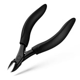BEZOX toe nail clippers raised edge for precise thick-nail trimming.