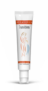 Bezwecken Transitions 2oz creme bottle close-up highlighting paraben-free formula for skincare