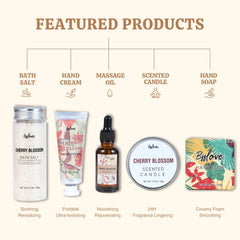 BFFLOVE Cherry Blossom Spa Set bath salt soothes muscles during baths