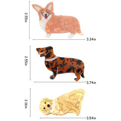 Bgffuy corgi hair clip highlights vibrant charm for daily outfits