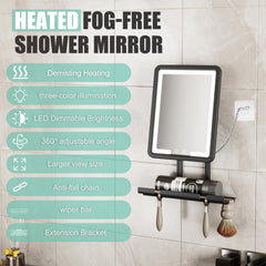 BGick 360-degree rotation mirror offers flexible angles during grooming.