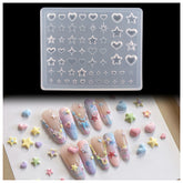BHCCXZ 3D Nail Molds Heart for reusable, chic nail art ideas.