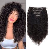 BHF 26 inch kinky curly clip-in extension highlights natural texture for fuller daily looks.