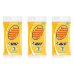 BIC N°1 razor pack in a pouch for convenient on-the-go grooming.