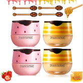Biewals bee lip balm honey pot jar showing deep hydration for smooth lips