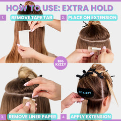 Big Kizzy easy removal no residue display of clean tape-off