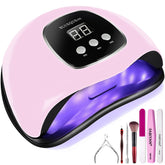 BIGBEAR UV light nails 48W front view for fast gel polish curing at home.