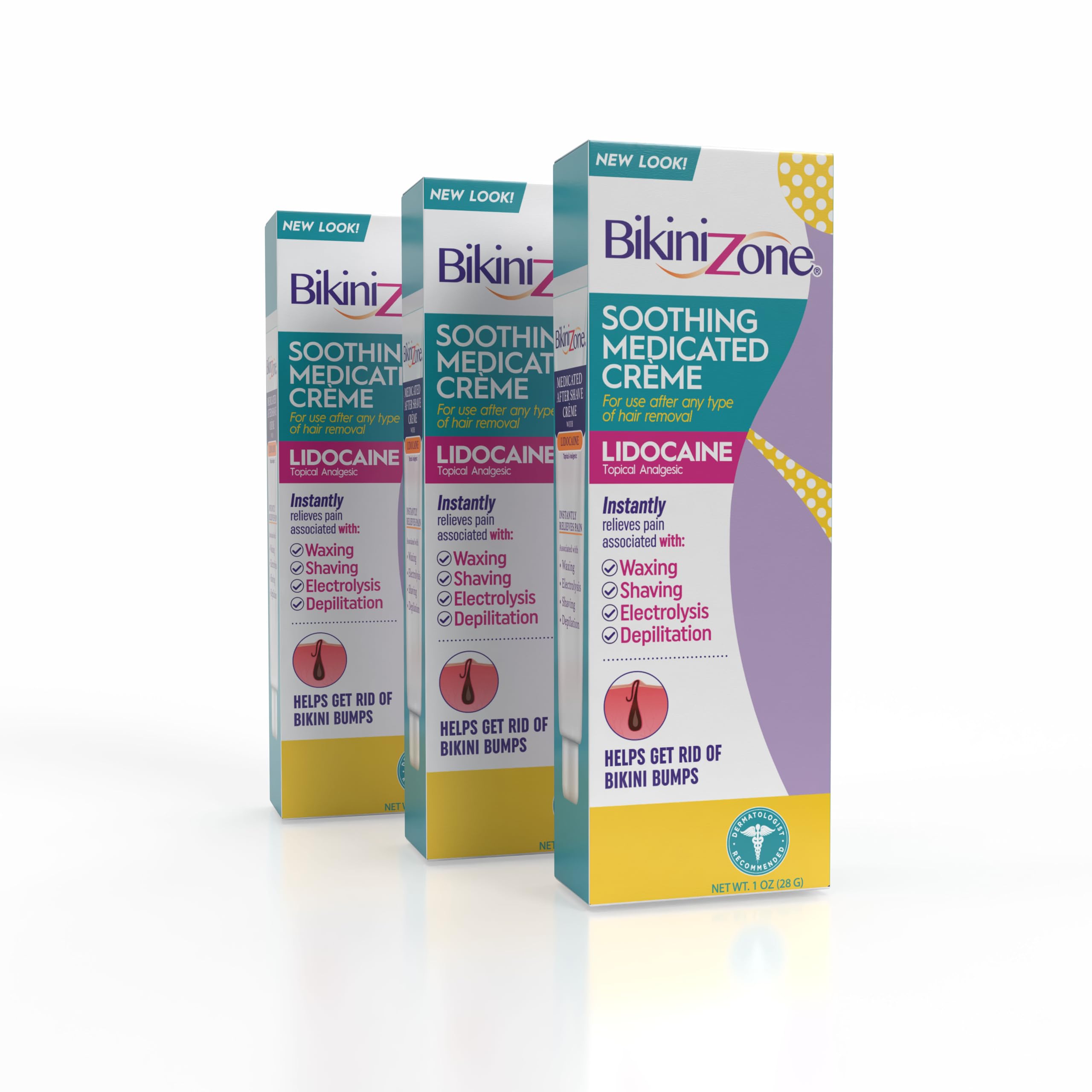 Bikini Zone medicated aftershave creme lidocaine tube may ease razor burn after shaving