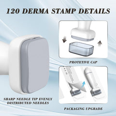 BIKTIC Derma Stamp handheld with ergonomic grip for comfortable facial sessions.