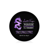 Billy Jealousy Lunatic Fringe pomade tin close-up for strong hold.