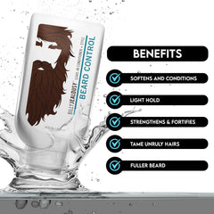 Billy Jealousy Original Beard Control leave-in on beard demonstrates light conditioning.