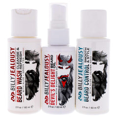 Billy Jealousy Wicked Beard Control Leave-In on damp beard for hydration and easy styling.