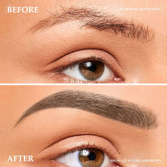 BINGBRUSH Brow Mascara being applied for a natural tinted finish.