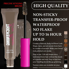 BINGBRUSH Brow Mascara Spiral-Tech brush enables quick, precise application.