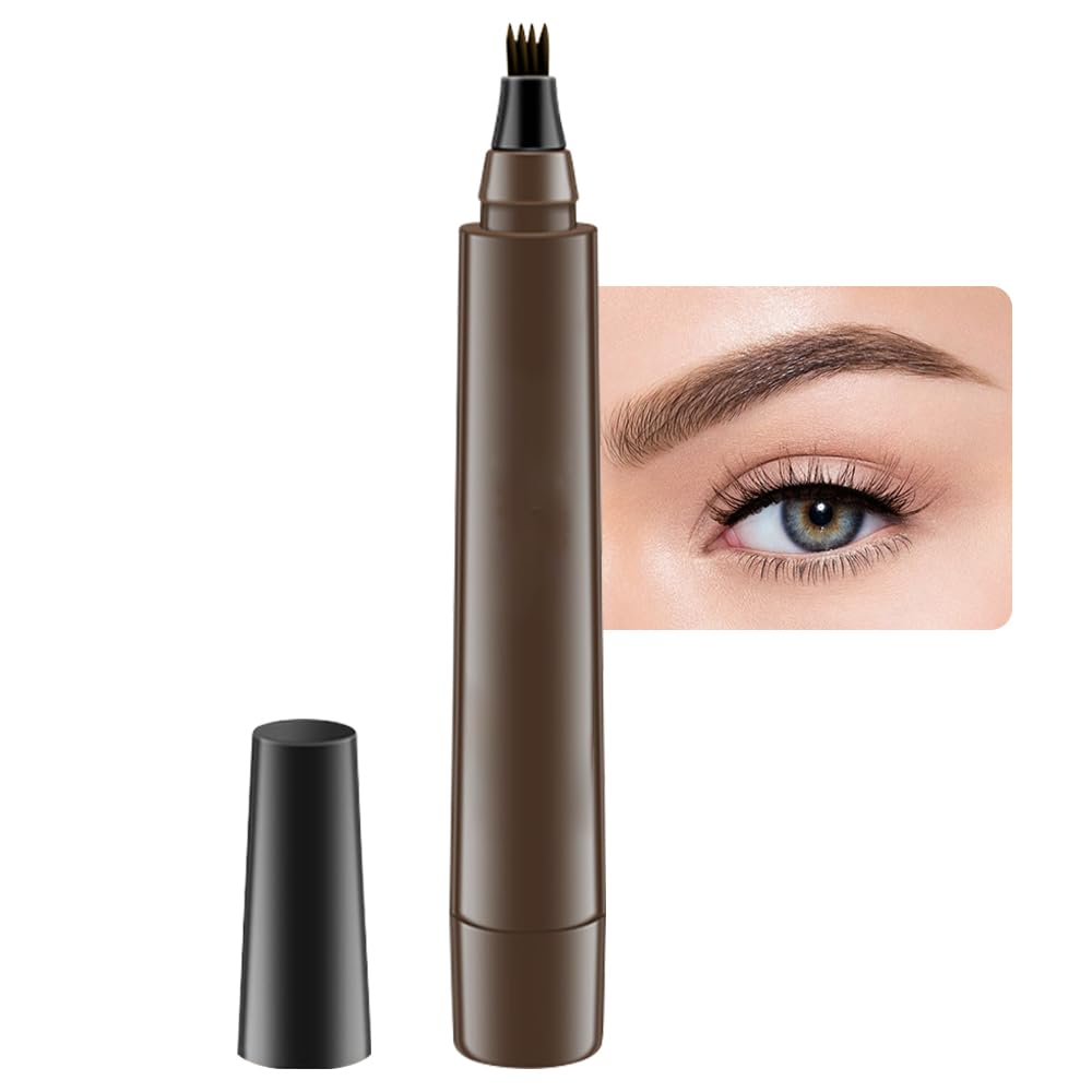 BINGBRUSH Eyebrow Ink Pencil with micro four-point tip for natural, defined brows