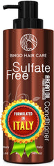 Bingo Hair Care Moroccan Argan Oil Conditioner bottle delivers sulfate-free hydration for frizz-free shine.