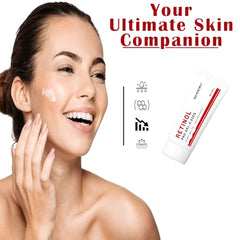 Bio Mystery Retinol Gel label front highlights anti-aging formula for age spots and fine lines.