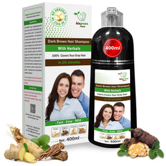 BIOGREEN ROOTS ammonia-free shampoo bottle promotes color nourishment.