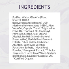 BIOLABS PRO DHEA cream with organic fenugreek and maca root ingredients