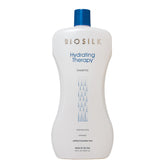 BioSilk Hydrating Shampoo bottle showing moisture and shine.