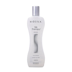 BioSilk Silk Therapy Original bottle with pump for effortless application and weightless conditioning.