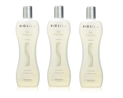 BioSilk Silk Therapy Original Cure pack-3-bottles for luminous, smooth hair.