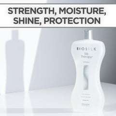 BioSilk Silk Therapy Original close-up on damaged ends with protective look