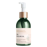 BIOSSANCE 100% Squalane Oil bottle closeup with lightweight hydration.