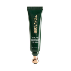 Biossance eye serum rollerball application for cooling depuff and brightening