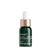 Biossance Squalane + Copper Peptide serum bottle shows hydrating, plumping potential