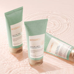 BIOSSANCE recyclable packaging image emphasizing eco-friendly design.