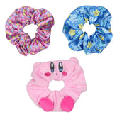 Bioworld Kirby 3D character scrunchie for gentle ponytail hold