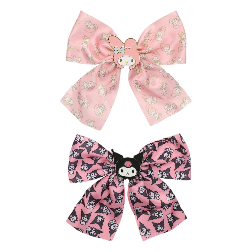 Bioworld My Melody Kuromi bows front view for cute everyday styling