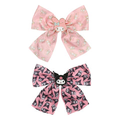 Bioworld My Melody Kuromi bows front view for cute everyday styling